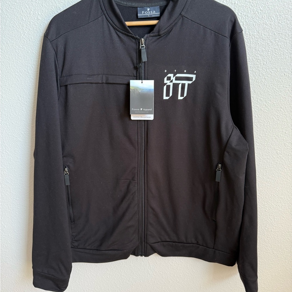 Fossa Men's Black Zip-Up Jacket